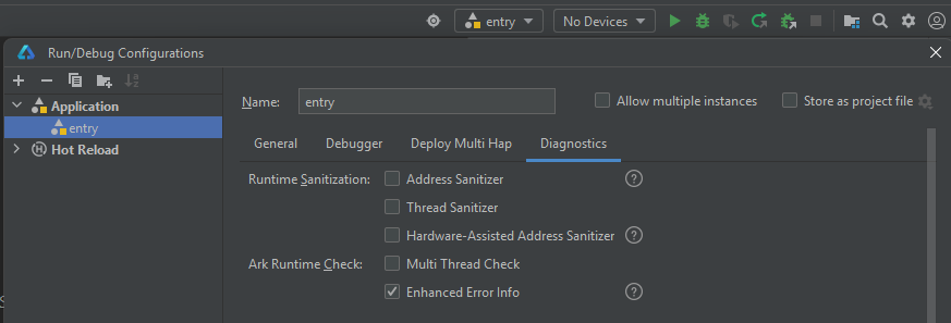 Enhanced error info